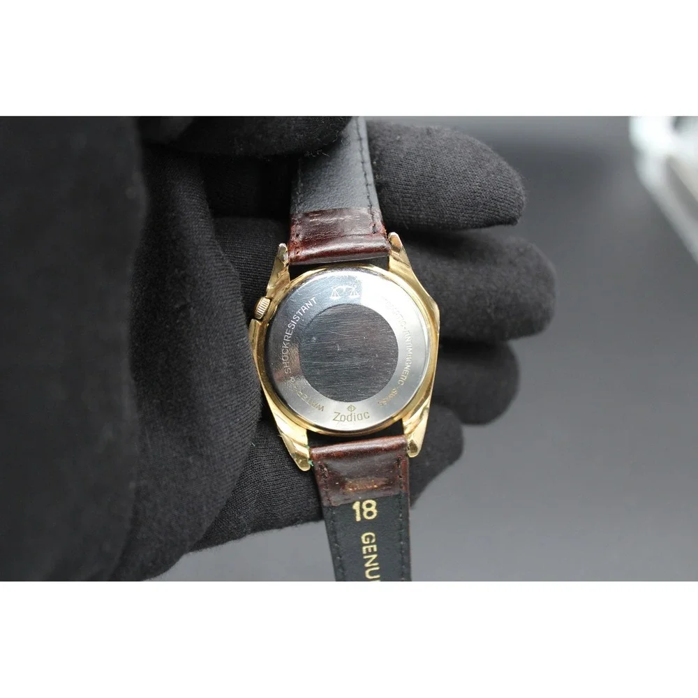Vintage Zodiac Olympos Automatic Swiss Watch Original Dial Robert Lugs Design